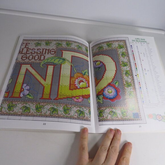 Mary Engelbreit "Friendship" Cross Stitch Pattern Book 37pgs - Picture 12 of 14